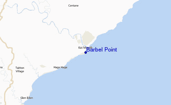 Barbel Point Location Map