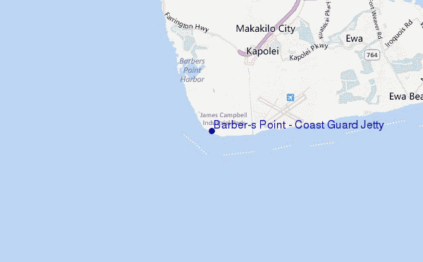 mappa di localizzazione di Barber's Point - Coast Guard Jetty