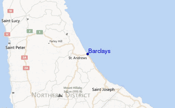 mappa di localizzazione di Barclays