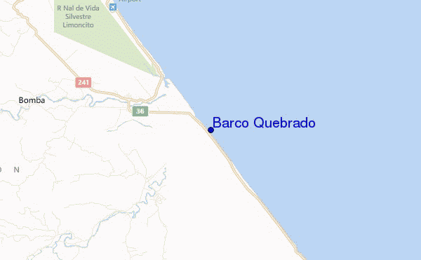 mappa di localizzazione di Barco Quebrado