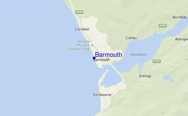 mappa di localizzazione di Barmouth