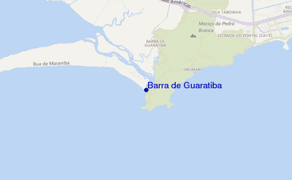 mappa di localizzazione di Barra de Guaratiba