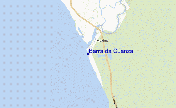 mappa di localizzazione di Barra da Cuanza