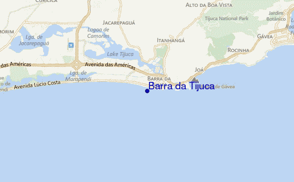 mappa di localizzazione di Barra da Tijuca