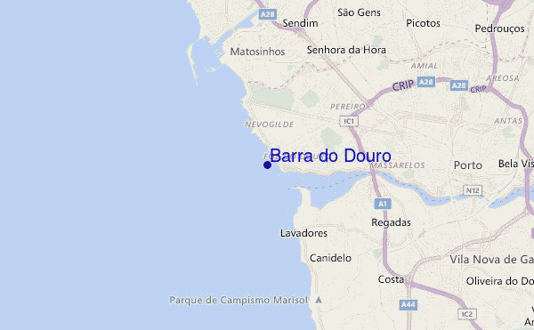 mappa di localizzazione di Barra do Douro