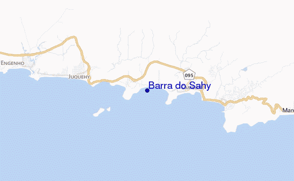 mappa di localizzazione di Barra do Sahy