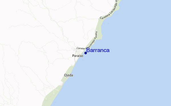 mappa di localizzazione di Barranca