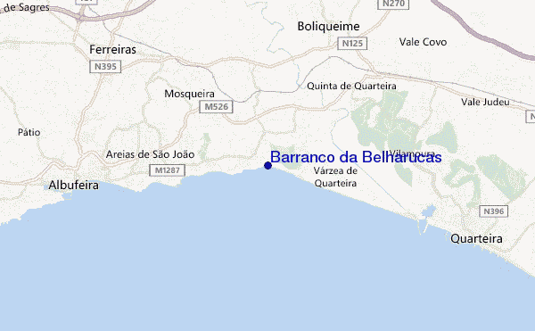 mappa di localizzazione di Barranco da Belharucas