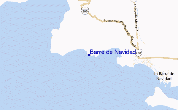 mappa di localizzazione di Barre de Navidad