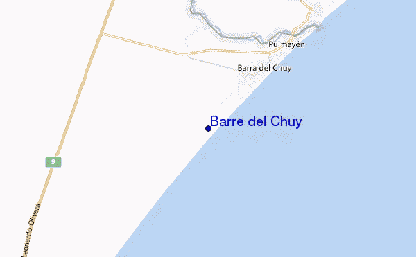 mappa di localizzazione di Barre del Chuy
