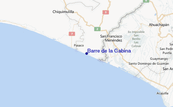 Barre de la Gabina Location Map