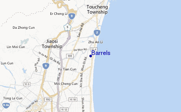 mappa di localizzazione di Barrels