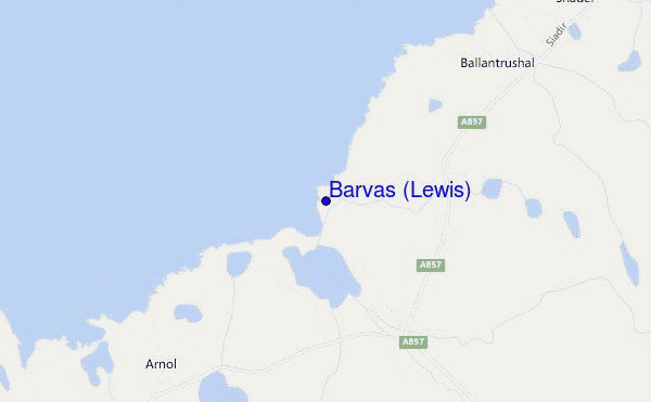 mappa di localizzazione di Barvas (Lewis)