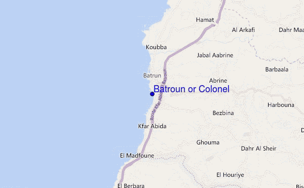 mappa di localizzazione di Batroun or Colonel