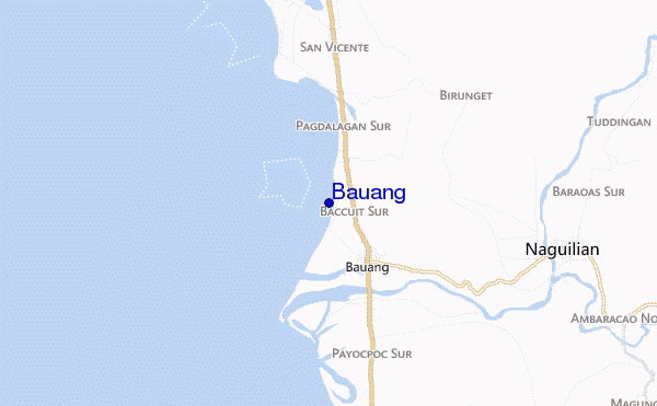 mappa di localizzazione di Bauang