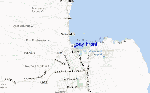 mappa di localizzazione di Bay Front