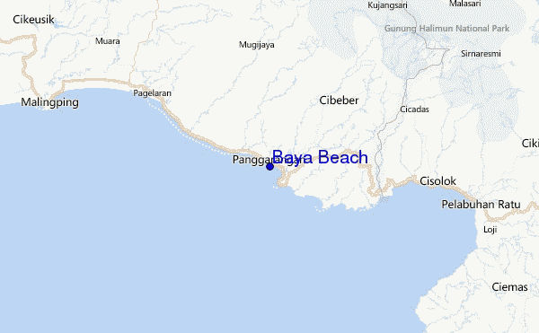 Baya Beach Location Map