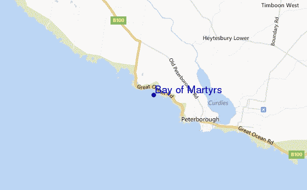 mappa di localizzazione di Bay of Martyrs