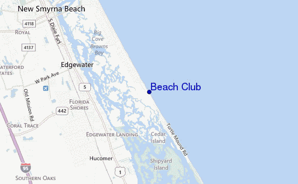 mappa di localizzazione di Beach Club