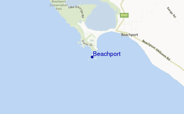mappa di localizzazione di Beachport