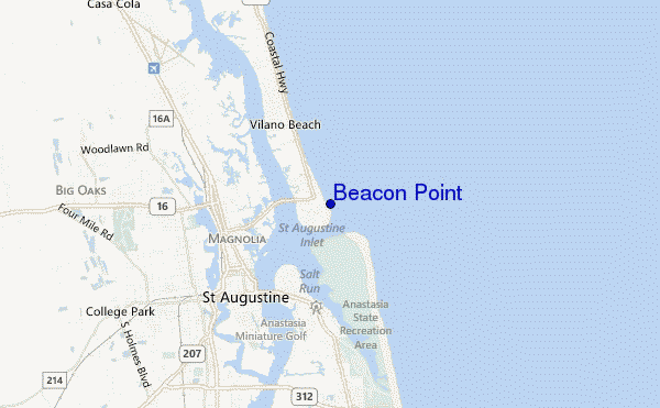 mappa di localizzazione di Beacon Point