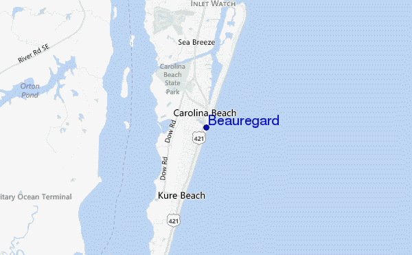 mappa di localizzazione di Beauregard