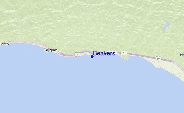 mappa di localizzazione di Beavers