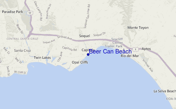 mappa di localizzazione di Beer Can Beach