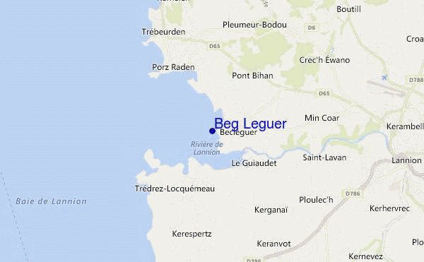 mappa di localizzazione di Beg Leguer