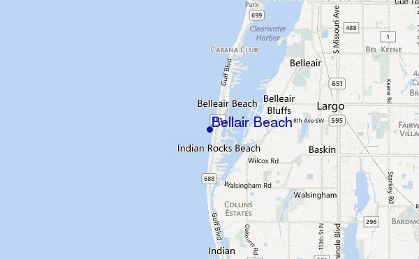 mappa di localizzazione di Bellair Beach
