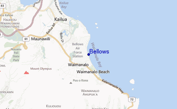 mappa di localizzazione di Bellows