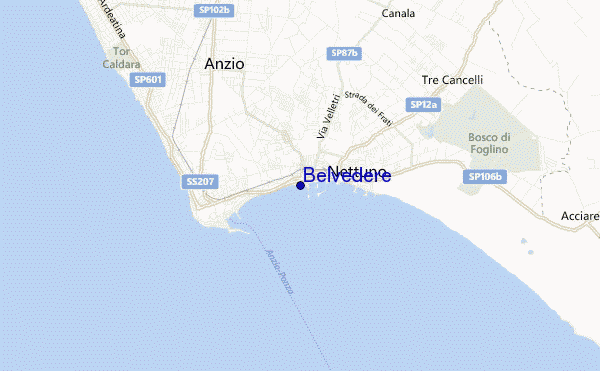 mappa di localizzazione di Belvedere