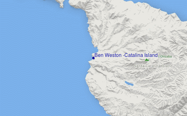 mappa di localizzazione di Ben Weston (Catalina Island)
