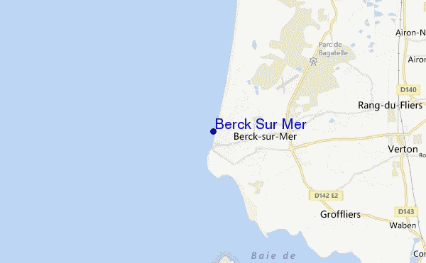 mappa di localizzazione di Berck Sur Mer