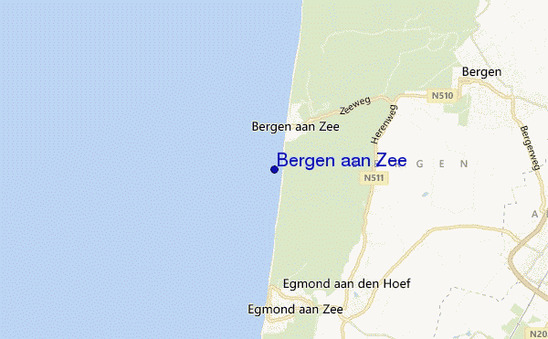 mappa di localizzazione di Bergen aan Zee