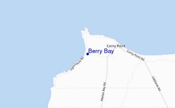 mappa di localizzazione di Berry Bay