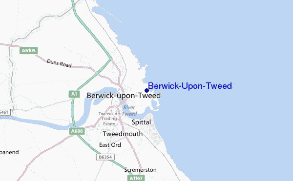 mappa di localizzazione di Berwick-Upon-Tweed