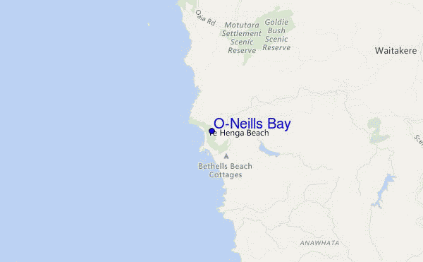 mappa di localizzazione di O'Neills Bay