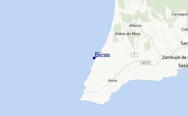 mappa di localizzazione di Bicas