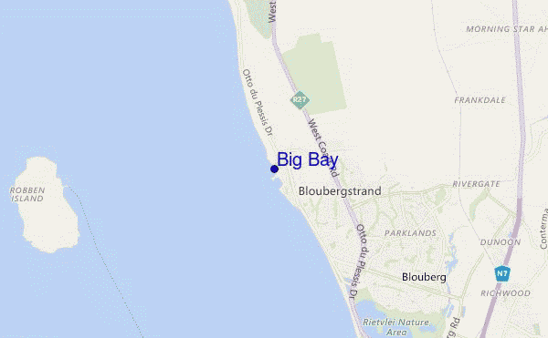 mappa di localizzazione di Big Bay