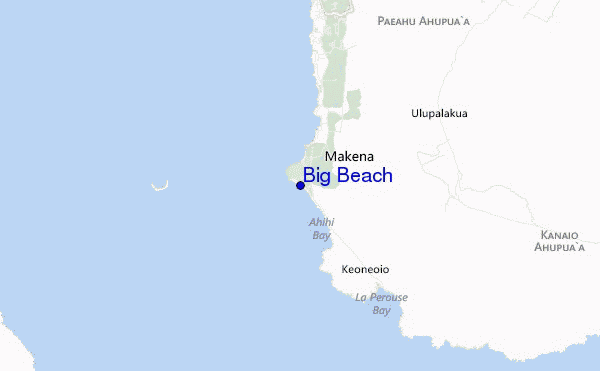 mappa di localizzazione di Big Beach