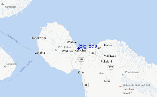 Big Eds Location Map