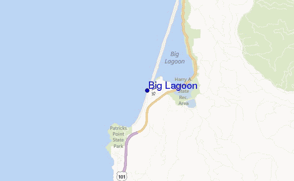 mappa di localizzazione di Big Lagoon