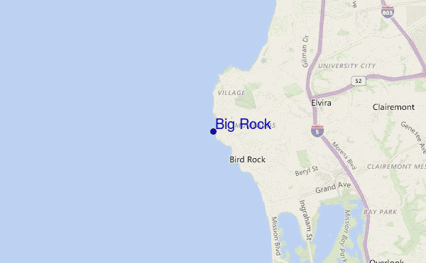 mappa di localizzazione di Big Rock