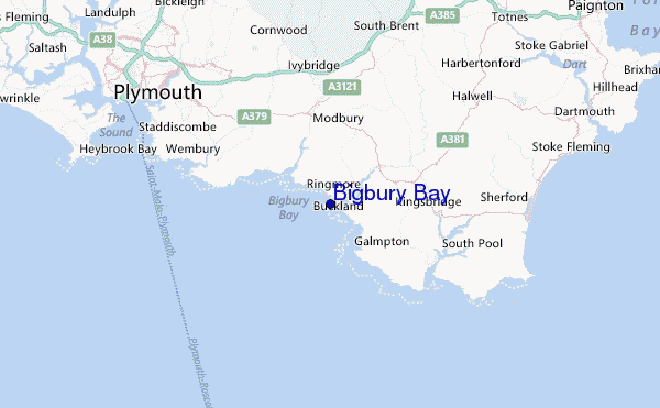 Bigbury Bay Location Map