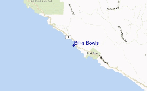 mappa di localizzazione di Bill's Bowls
