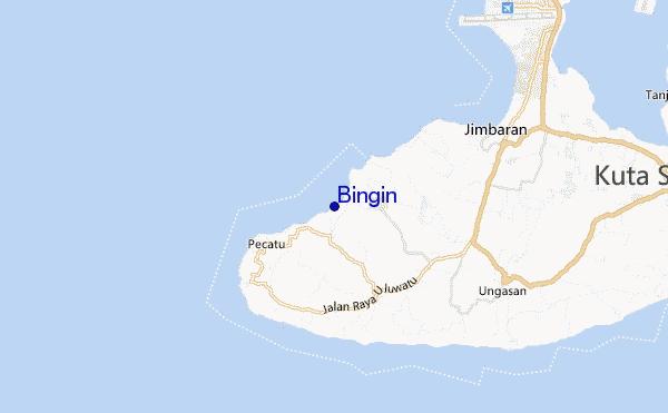 mappa di localizzazione di Bingin