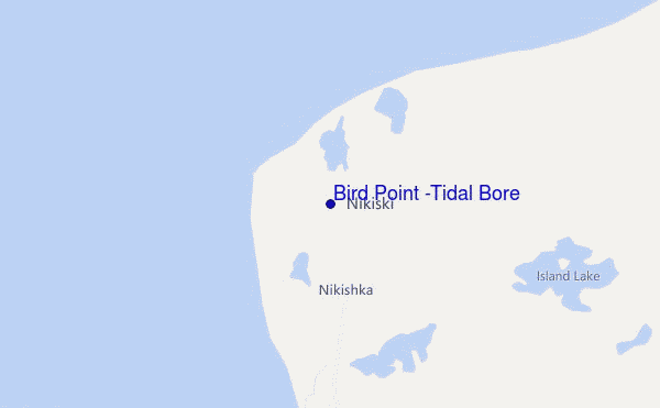 mappa di localizzazione di Bird Point (Tidal Bore)