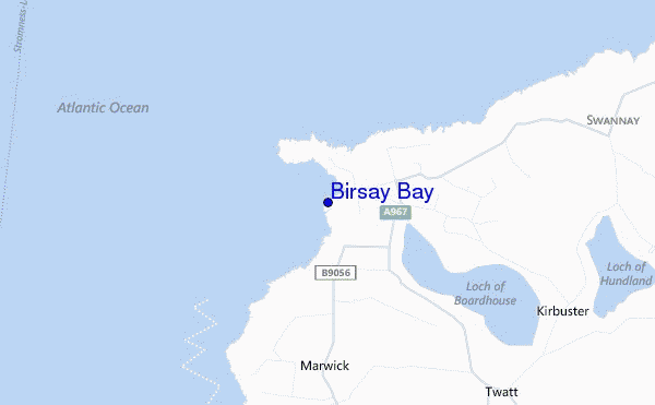 mappa di localizzazione di Birsay Bay