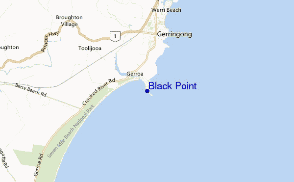 mappa di localizzazione di Black Point